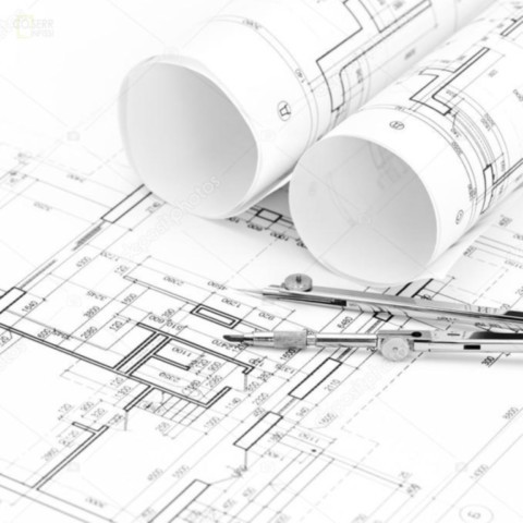 Progetti di architetti e ingegneri con compasso